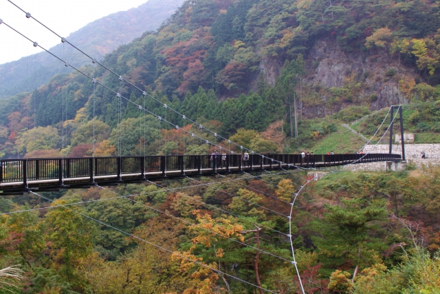 鬼怒川温泉周辺観光　吊り橋
